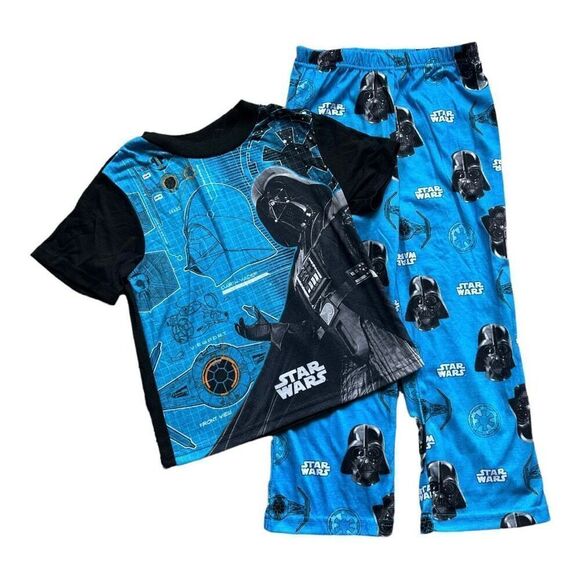 Boys Star Wars Darth Vader Pajama Set - Sz 6 - Picture 1 of 1